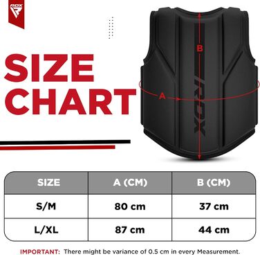 RDX Захист для тіла з Maya Hide шкіри, універсальний боксерський та кікбоксерський захист живота для тренувань MMA, Муай Тай, регульований жилет для спорту та фітнесу, чорний, розмір L-XL