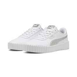 Жіночі кросівки PUMA Carina 3.0 Metallic Whisper White Silver Metallic (біло-сріблясті), розмір 38 EU