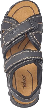 Чоловічі сандалії Rieker, 44 EU, чорного кольору