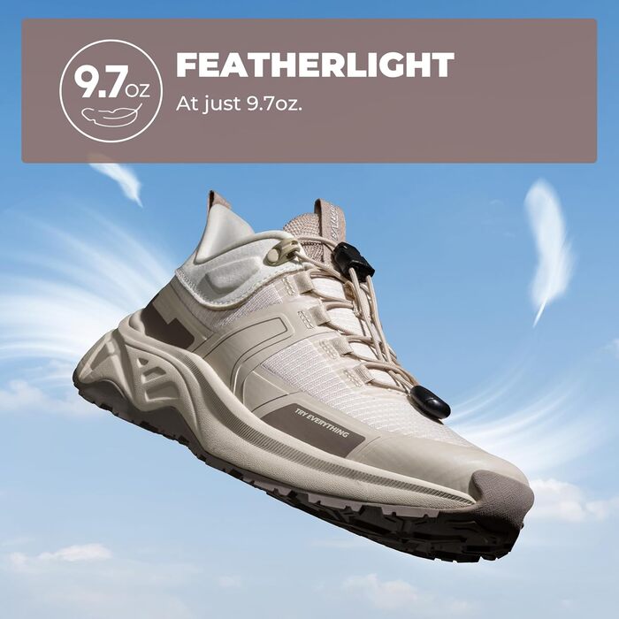 Жіночі трекінгові черевики NORTIV 8 - легкі, дихаючі, для хайкінгу та роботи, розмір 40.5 EU, колір хакі