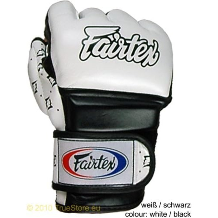 Боксерські рукавички Fairtex MMA Super Sparring FGV17, білі/чорні, XL