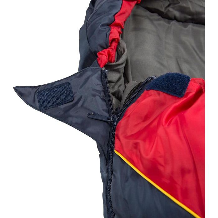 Сплячий мішок Trespass Bunka Unisex на 3 сезони з утеплювачем Hollowfiber, червоний