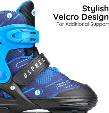 Дитячі ролики Osprey Surge, регульовані ролики Quad, для хлопчиків та дівчаток від 5 років, блакитні, розміри S (UK 12-2, EU 31-34)