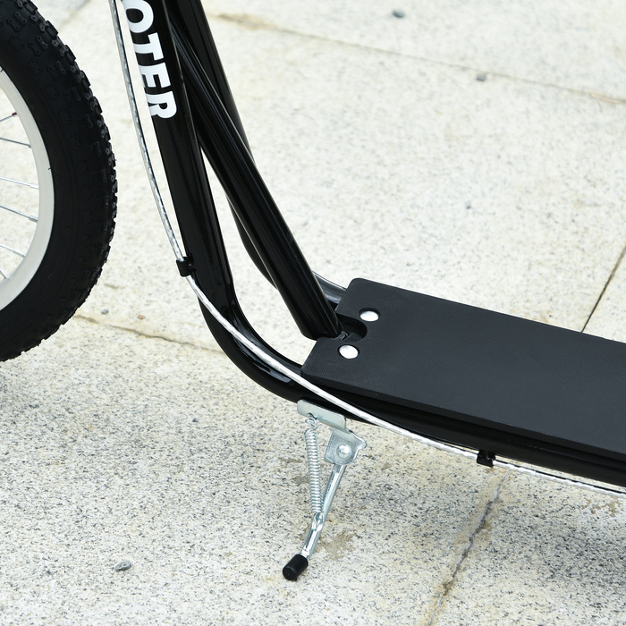 HOMCOM Скутер Самокат для дітей від 5 років Kick Scooter з пневматичною шиною та ручним гальмом, Міський скутер, Стабільний та безпечний, Синій | Аосом