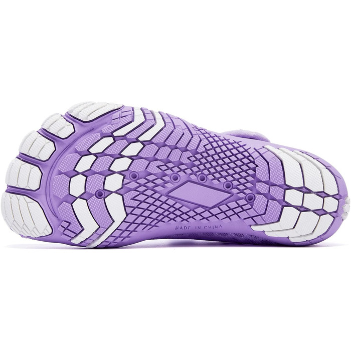 Racqua дитячі шкарпетки-тапочки для плавання та басейну, дихаючі, розмір 28-37, фіолетовий