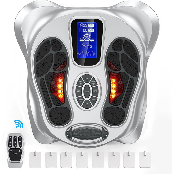 Стимулятор кровообігу для ніг і стоп Durchblutungsstimulator Plus, 99 рівнів, 25 режимів, проти болю, втоми, набряків