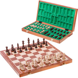 Преміум шаховий набір з махагоні Square Pro Schach №6, дошка та фігури Staunton 6, дерев'яні
