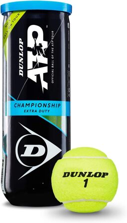 Тенісні м'ячі Dunlop ATP Championship 6x3 (US), банка
