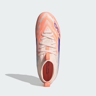Дитячі футбольні бутси adidas F50 SPARKFUSION League W для гри на твердих і штучних покриттях (33 EU, Bliss Orange/Lucid Blue/Beam Orange)