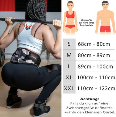 Пояс для важкої атлетики Raigeki Fitness з тренувальними програмами, для бодібілдингу, кросфіту, силових тренувань, чоловічий та жіночий