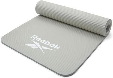 Килимок для фітнесу Reebok, нековзний, натуральна гума, 7/10/15 мм, різні кольори, для тренувань вдома і в залі