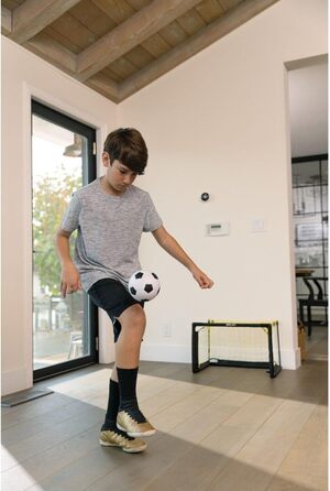 SKLZ Pro Mini-Tor: міні-ворота для футболу, м'який м'яч 12.7 см, легка збірка, білий/жовтий колір