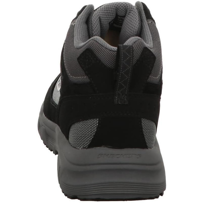 Чоловічі черевики Skechers Oak Canyon Ironhide, 43 EU, чорний замш, сітка, шкіра, сірий декор