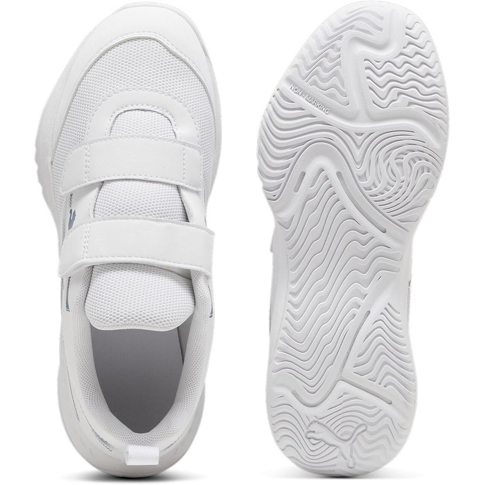 Дитячі кросівки для залу Puma Varion II V Jr Indoor Court Shoe, білі/сині, р. 34 EU