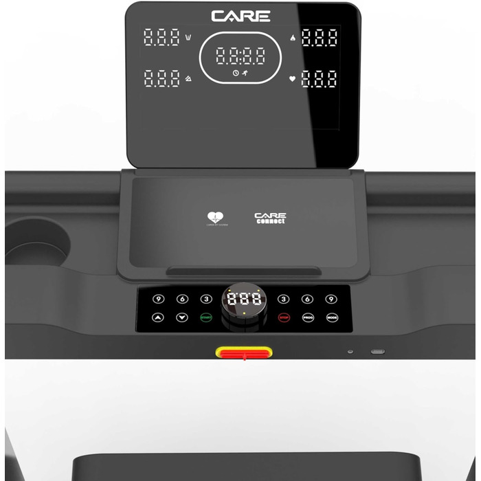 Бігове обладнання Care Fitness Jogger Max: LED-дисплей, 28 програм, 16 км/год, ручна нахил, тихий мотор