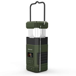 Ліхтар кемпінговий LED Libovgogo з Bluetooth, радіо (AM/FM), сонячною панеллю та USB-зарядкою, 5000mAh, водонепроникний IP65