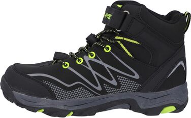 Дитячі водонепроникні черевики HI-TEC Blackout Mid Wp Jr, чорний/лайм, 31 EU