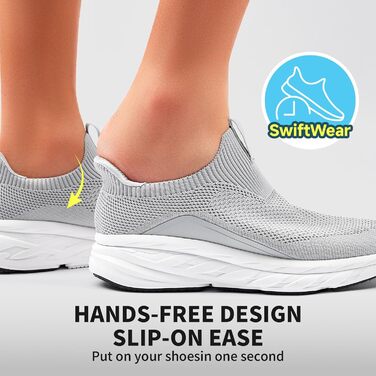 Сліпони чоловічі Sosenfer без шнурків: спортивні кросівки для бігу, фітнесу, прогулянок (1646 світло-зелений, 44 EU)