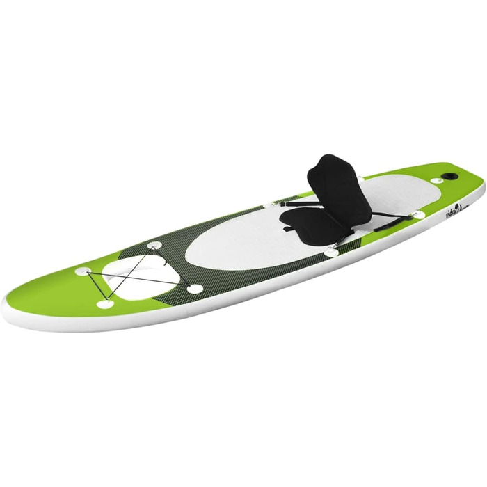 Надувна SUP-дошка ZEYUAN 300x76x10 см із аксесуарами, сидінням і веслом, зелена – комплект для сапсерфінгу