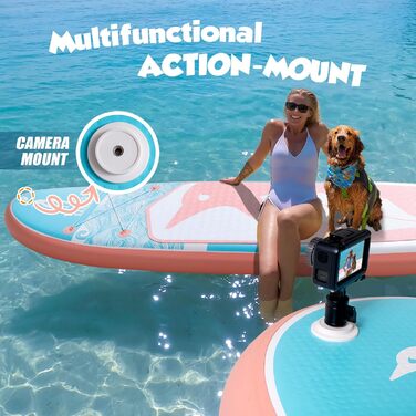 Надувне SUP-борд Tuxedo Sailor з аксесуарами, для дорослих та підлітків, блакитний та жовтий (блакитний та рожевий)