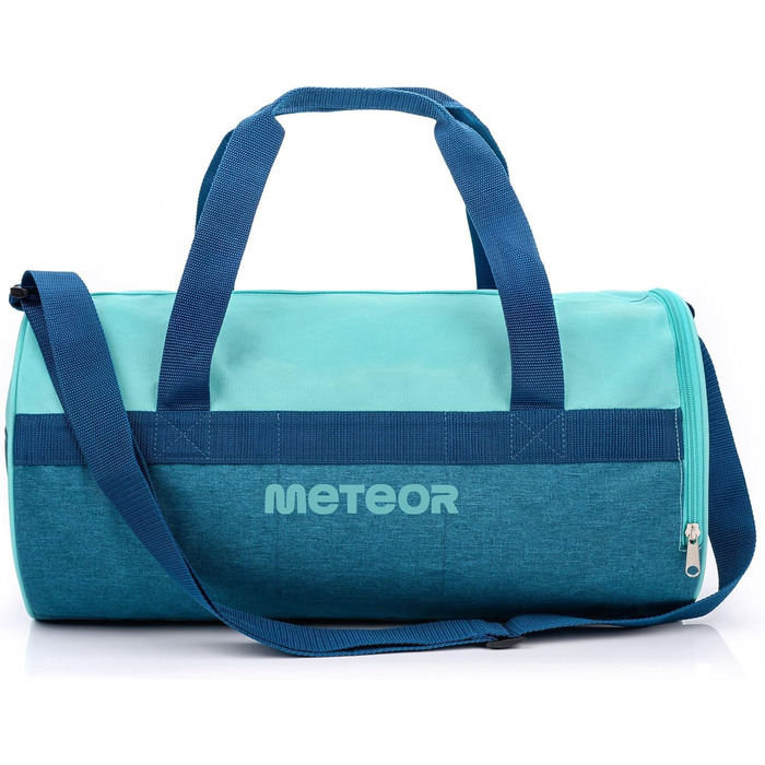 Спортивна сумка Meteor 25L для дітей та дорослих: пляжна, для тренувань, подорожей, школи (блакитний/м'ятний)