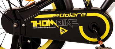 Дитячий велосипед Volare Thombike 16 дюймів для хлопчиків, чорний-жовтий