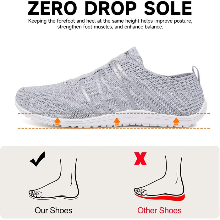 Легкі босоніжки Merdoo для чоловіків та жінок: зручні сліпони, спортивні та туристичні кросівки, дихаючі, антиковзкі, розмір 37-45 EU, сірий колір