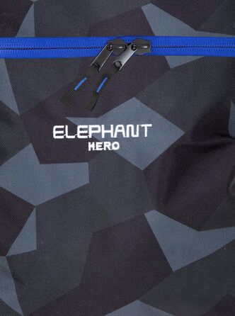 Спортивна сумка Elephant Hero з відділенням для взуття, Signature 12772, синьо-чорний камуфляж