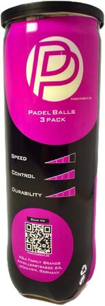 М'ячі для падел-тенісу PadelPursuit Tournament - 9 шт. в упаковці, для змагань та турнірів