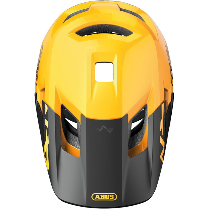 Дитячий велосипедний шолом ABUS YouDrop, жовтий, розмір S (48-55 см), для міста і бездоріжжя, із місцем для хвостика