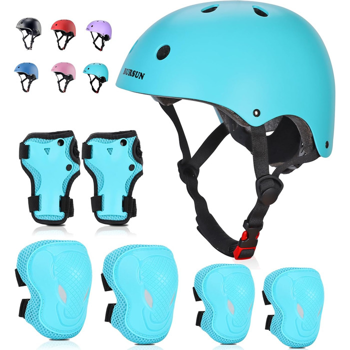 Дитячий шолом Kinder: для велосипеда, ролера, скейтборда (2-16 років), Aqua Set