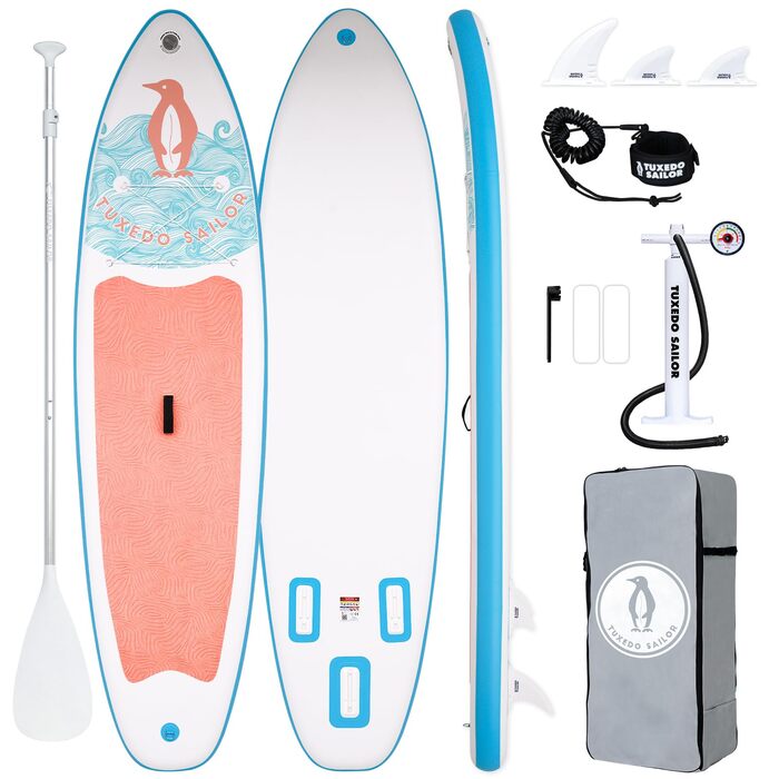 SUP дошка надувна Tuxedo Sailor 320 см рожева для дорослих з аксесуарами