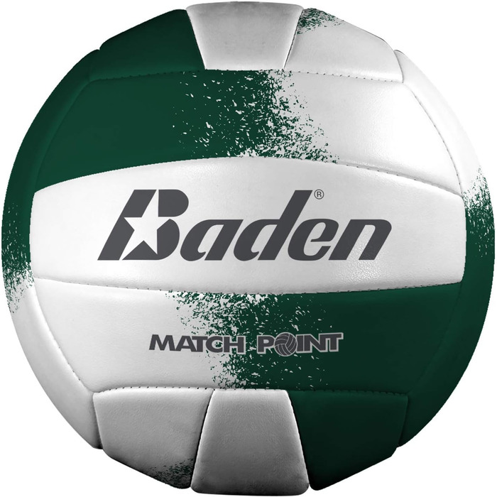 Волейбольний м'яч Baden Match Point зі штучної шкіри, офіційний розмір 5, для вулиці та навчальних закладів, підходить для всіх вікових груп