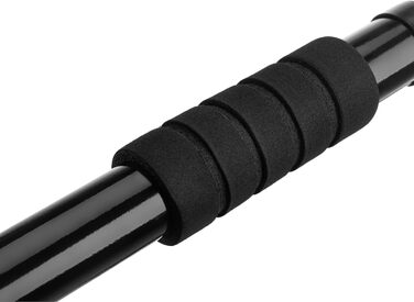 Кімнатна турнік Gymtek для дверних прорізів 63-100 см - для домашнього фітнесу та силових тренувань (чорний)