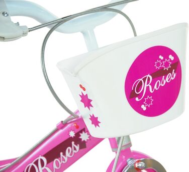 Дівчача дитячий велосипед SCH Roses 14 дюймів (4-6 років) Рожевий