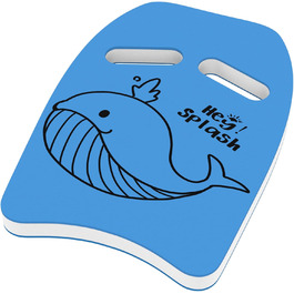 Дитяча дошка для плавання HeySplash з ручками та малюнком, для навчання плаванню, синя, 3-6 років