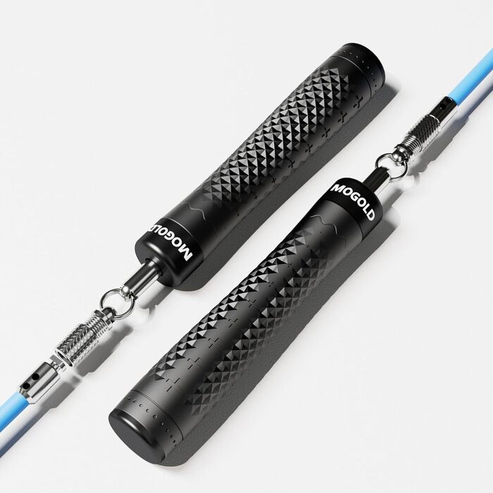 Набір скакалок з вагами, 3 скакалки з ПВХ, 299,7 см, неслизькі ручки з швидким закриттям, сумка для перенесення, чорний (чорний)