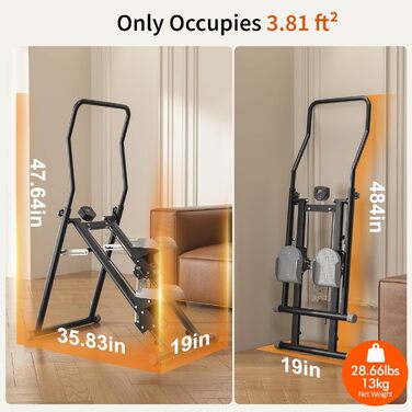 Сходи-степер MOMODA для дому: кардіотренування, складаний, сірий