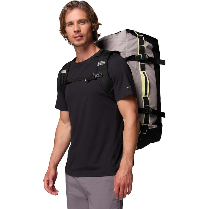 Унісекс спортивна сумка-даффл Columbia Landroamer 60L, Flint Grey/Black/Citron Haze