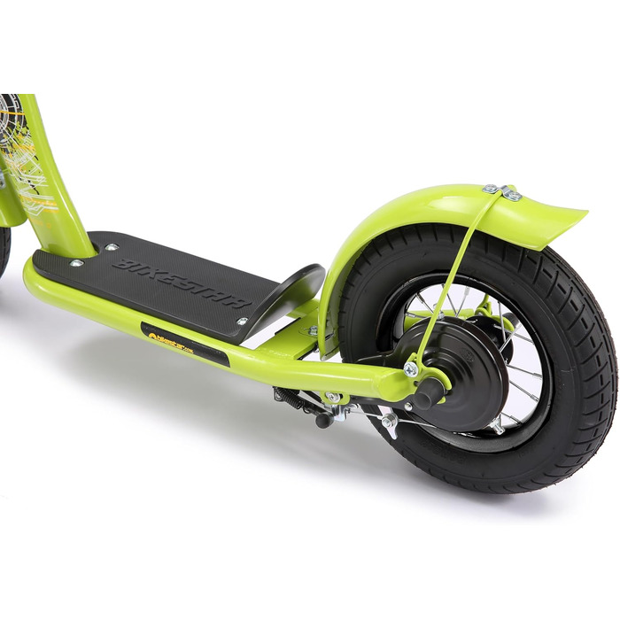 Дитячий роликовий самокат STAR SCOOTER з повітряними колесами (10 дюймів) для хлопчиків та дівчаток 4-5 років. Зелений
