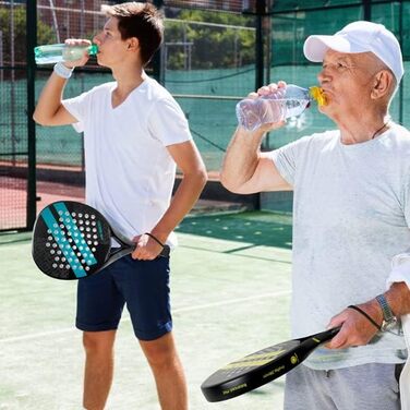 Ракетка для падел-тенісу з вуглецевим покриттям та ядром Eva Memory Flex Foam, легка (Жовтий, 2 шт.)