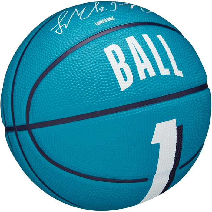 Баскетбольний м'яч Wilson NBA Player Icon для вулиці, розмір 7 (74,9 см) та міні-розмір 3, LaMelo Ball