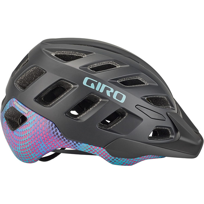 Велошолом Giro Radix для жінок, All Mountain MTB, матовий чорний/бірюзовий, 2022