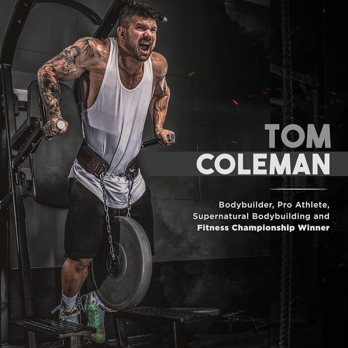 Планка для важкої атлетики RDX 15,2 см з ланцюгом 40 см: важке тренування, пауерліфтинг, бодібілдинг