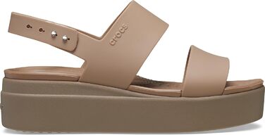 Жіночі сандалії Crocs Brooklyn Low Wedge, 41/42 EU, Latte Mushroom
