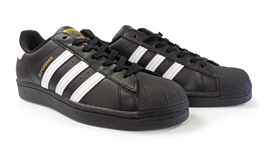 Кросівки adidas EG4959 чорні, розмір 40, екошкіра, з трьома смужками
