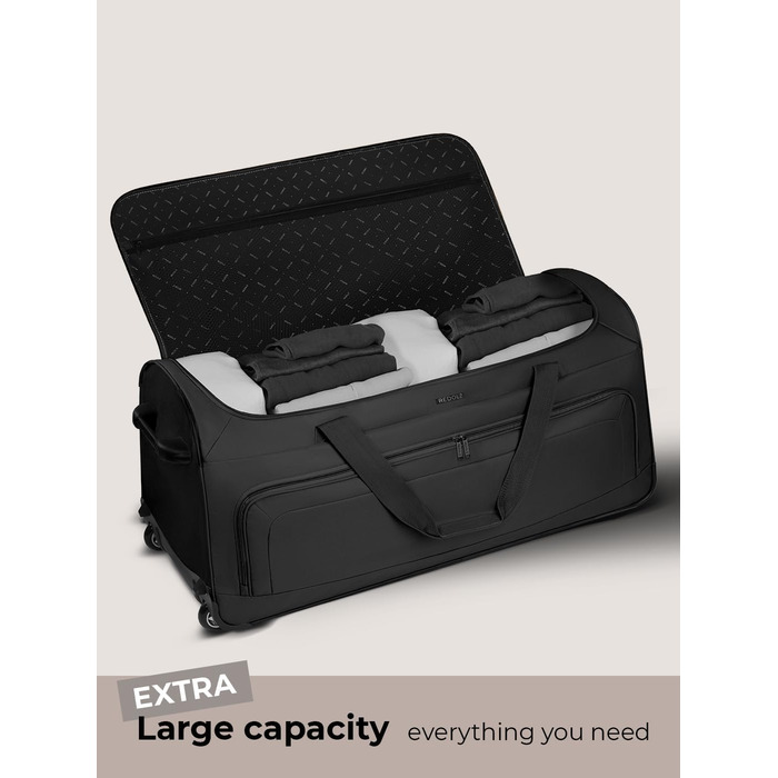 Велика дорожня сумка на колесах XXL 91 см, 128 л для чоловіків і жінок, Duffle Essentials