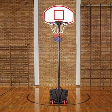 Баскетбольний щит Sportana, висота 179-209 см, регульований, з опорою 30 кг, для вулиці