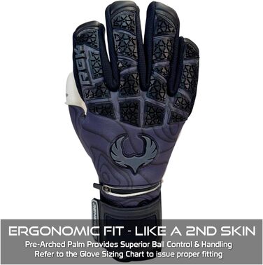 Воротарські рукавички Renegade GK Limited Edition Rogue з захистом пальців (розміри 6-11, рівень 4+). Giga Grip 4+3мм | Для чоловіків, жінок, підлітків, дітей