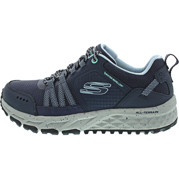 Жіночі трекінгові черевики Skechers Escape Plan - Navy Leather Mesh Blue Trim (35.5 EU)